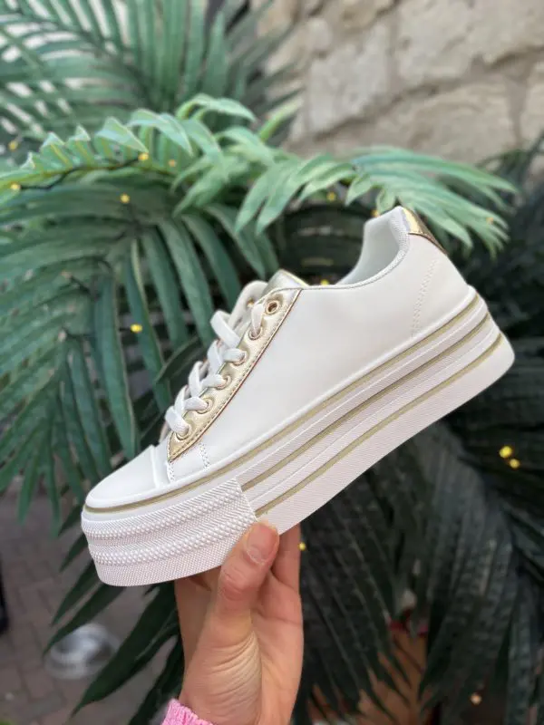 Chunky Sole Trainer in White