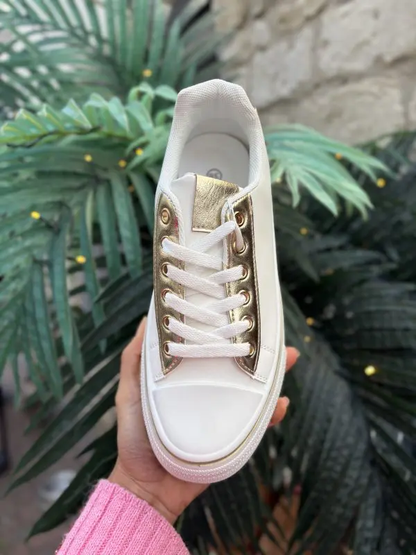 Chunky Sole Trainer in White
