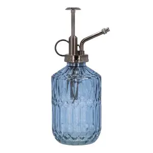 Light Blue Crystal Cut Glass Mister