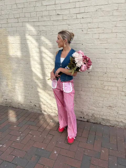 Gingham Trousers in 2 Colours