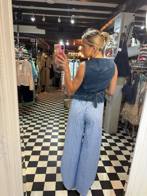 Gingham Trousers in 2 Colours