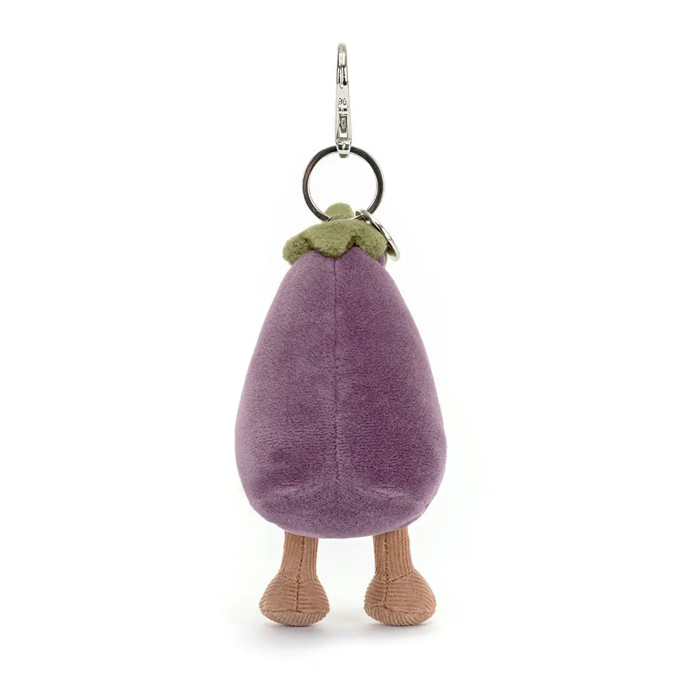 Vivacious Vegetable Aubergine Bag Charm Jellycat. - Image 4