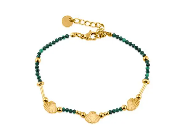 Big Metal London Livia Stainless Steel Bracelet Green
