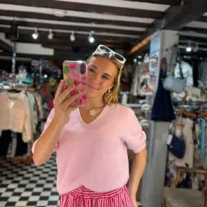 V Neck Baby Alpaca Jumper in 2 Colours