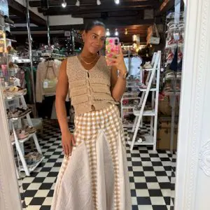 Gingham Maxi Skirt in 3 Colours
