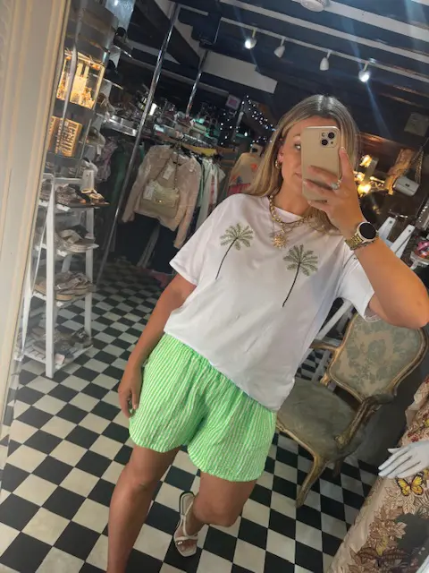 Neon Stripe Shorts in 4 Colours - Image 4