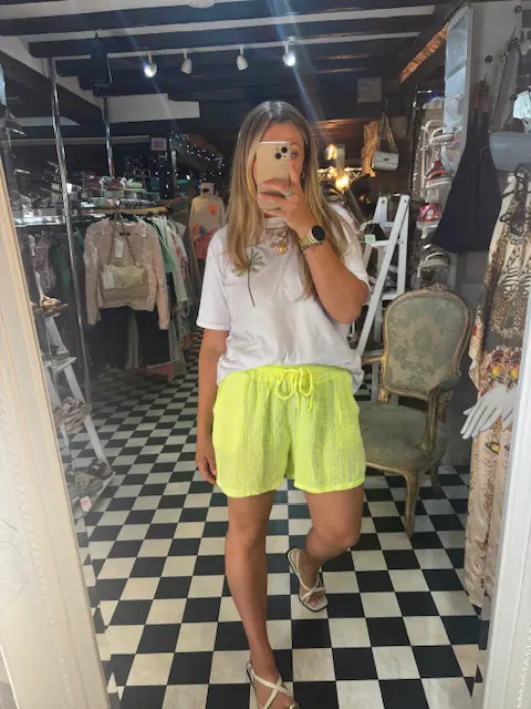 Neon Stripe Shorts in 4 Colours