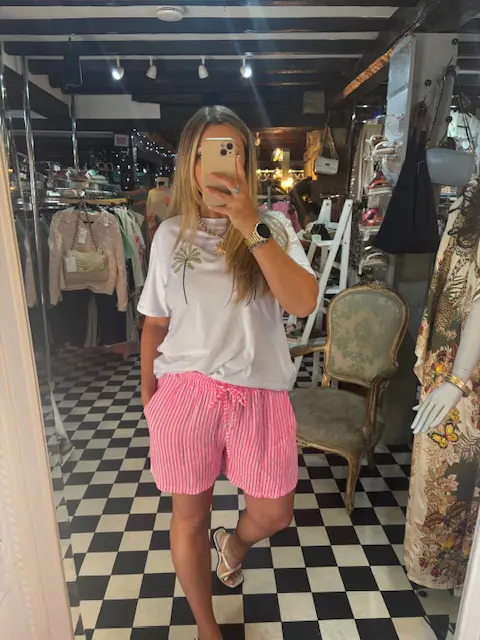 Neon Stripe Shorts in 4 Colours