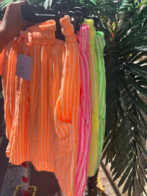 Neon Stripe Shorts in 4 Colours