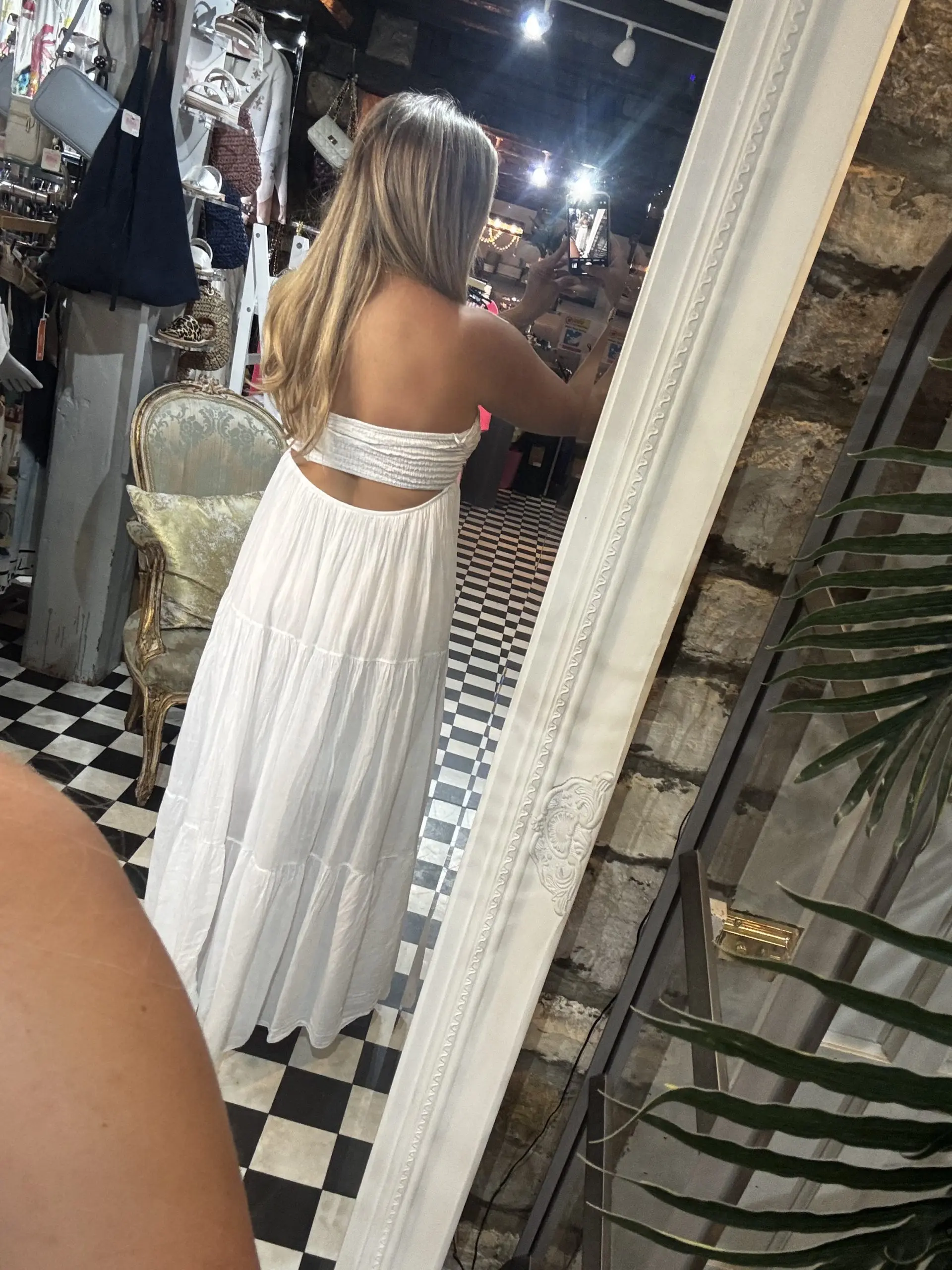 Cotton Halter Neck Maxi Dress in 4 colours - Image 3