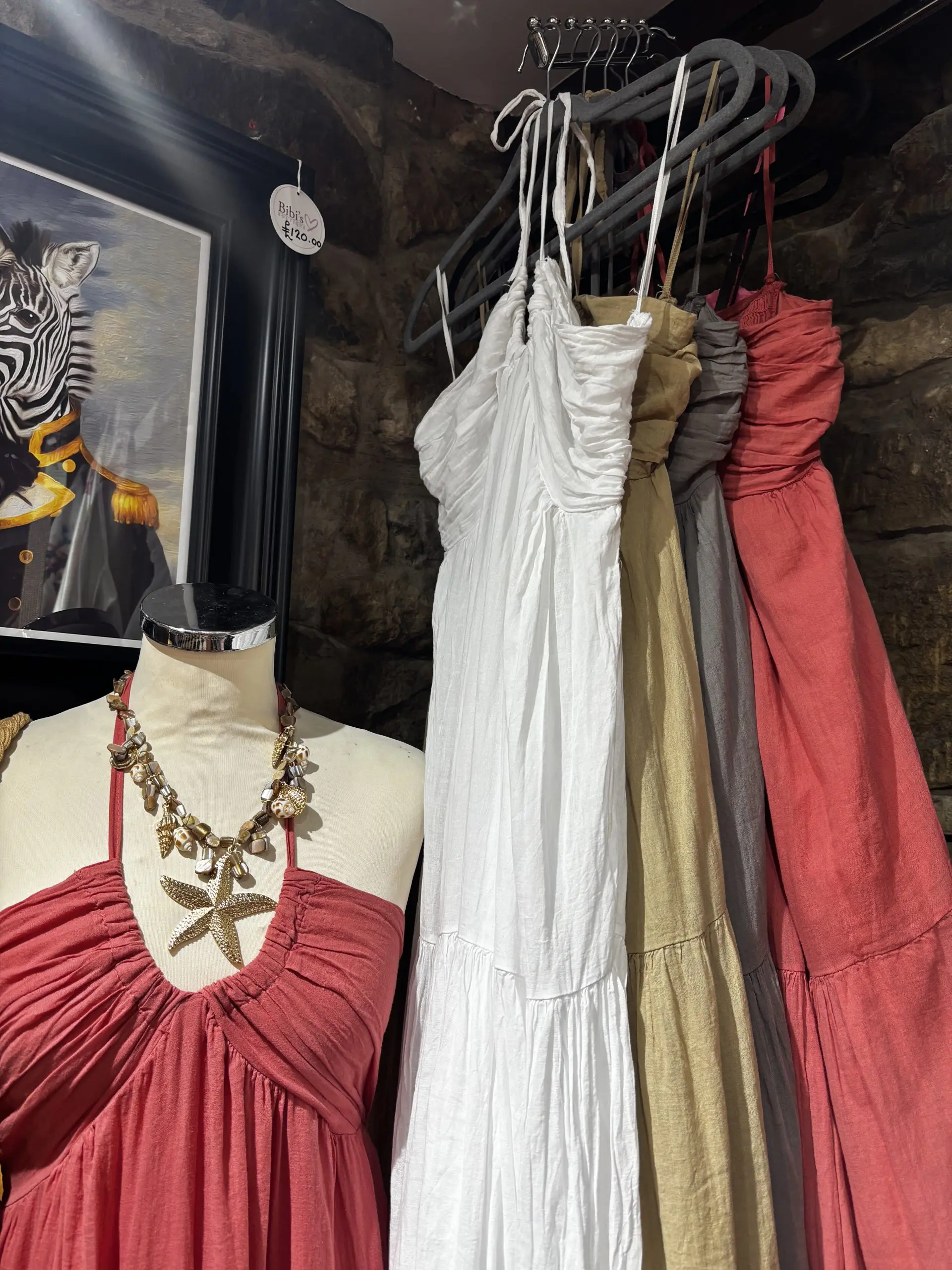 Cotton Halter Neck Maxi Dress in 4 colours - Image 5