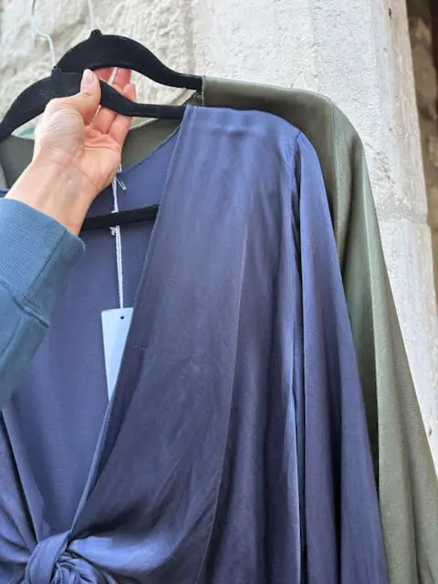 Silky Satin Wrap Bollero Style Top in 5 Colours