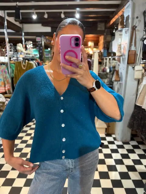 Baby Alpaca V Neck Cardigan in 2 Colours