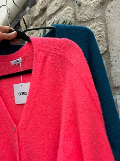 Baby Alpaca V Neck Cardigan in 2 Colours