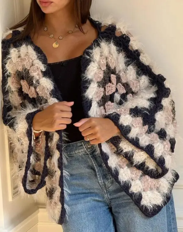 Crochet Patchwork Cardigan