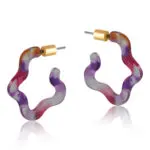 Erica Small Squiggle Resin Earrings