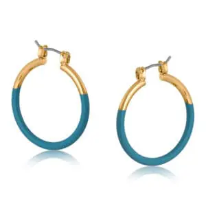 Sandra Large Two Tone Hoop Earrings