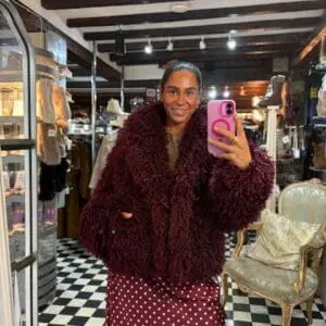 Mongolian Faux Fur Shaggy Short Coat