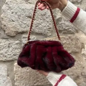 Fluffy Shoulder / Clutch Bag in 2 Colours