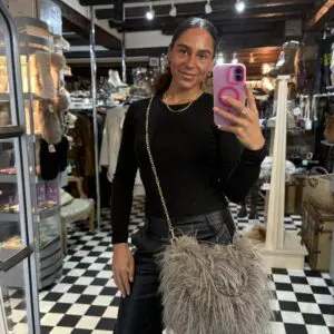 Medium Faux Fur Shaggy Bag