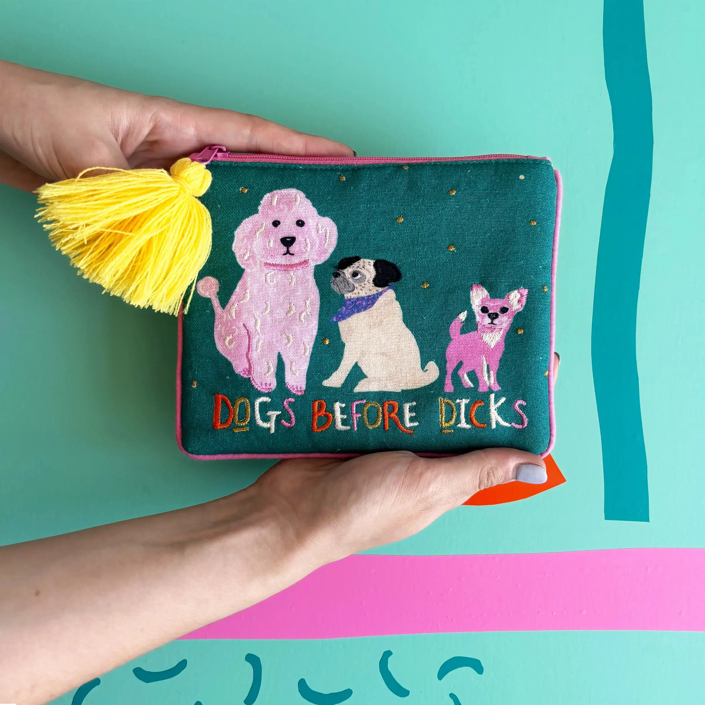 House of Disaster Dog House 'Dogs Before Dicks' Pouch