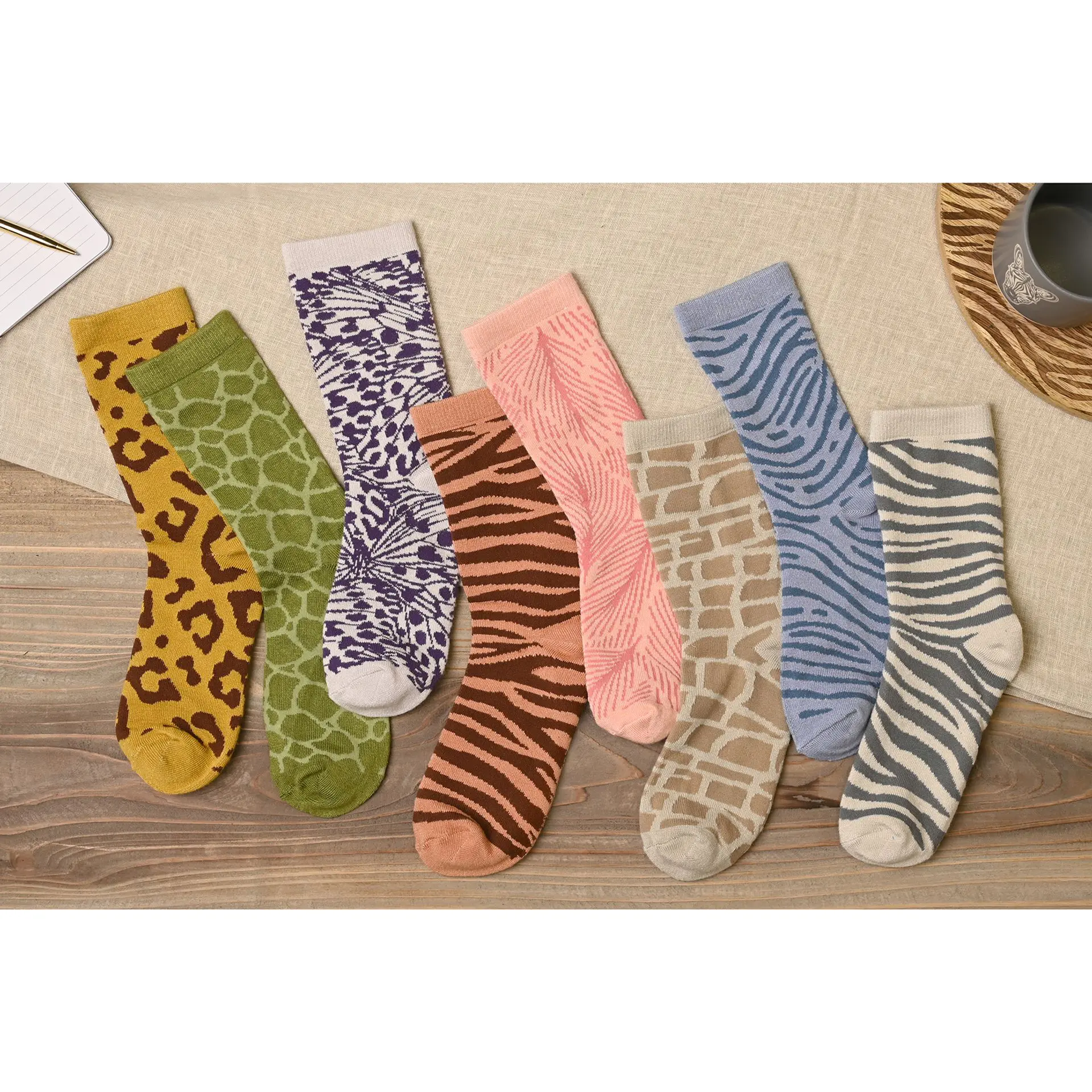 Bamboo Rich Animal Print Socks
