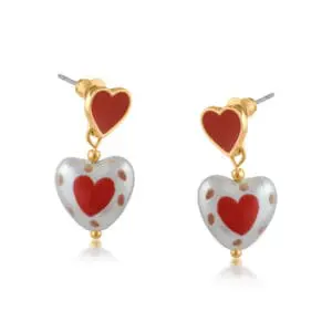 Vladislava Heart Pearl Earrings
