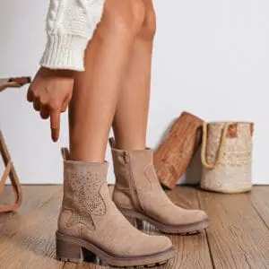 Beige Boot with Star