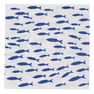 Pack/20 Paper Napkins Shoal of Fish Gisela Graham