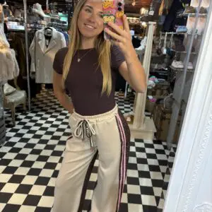 Leopard Print Wide Leg Joggers