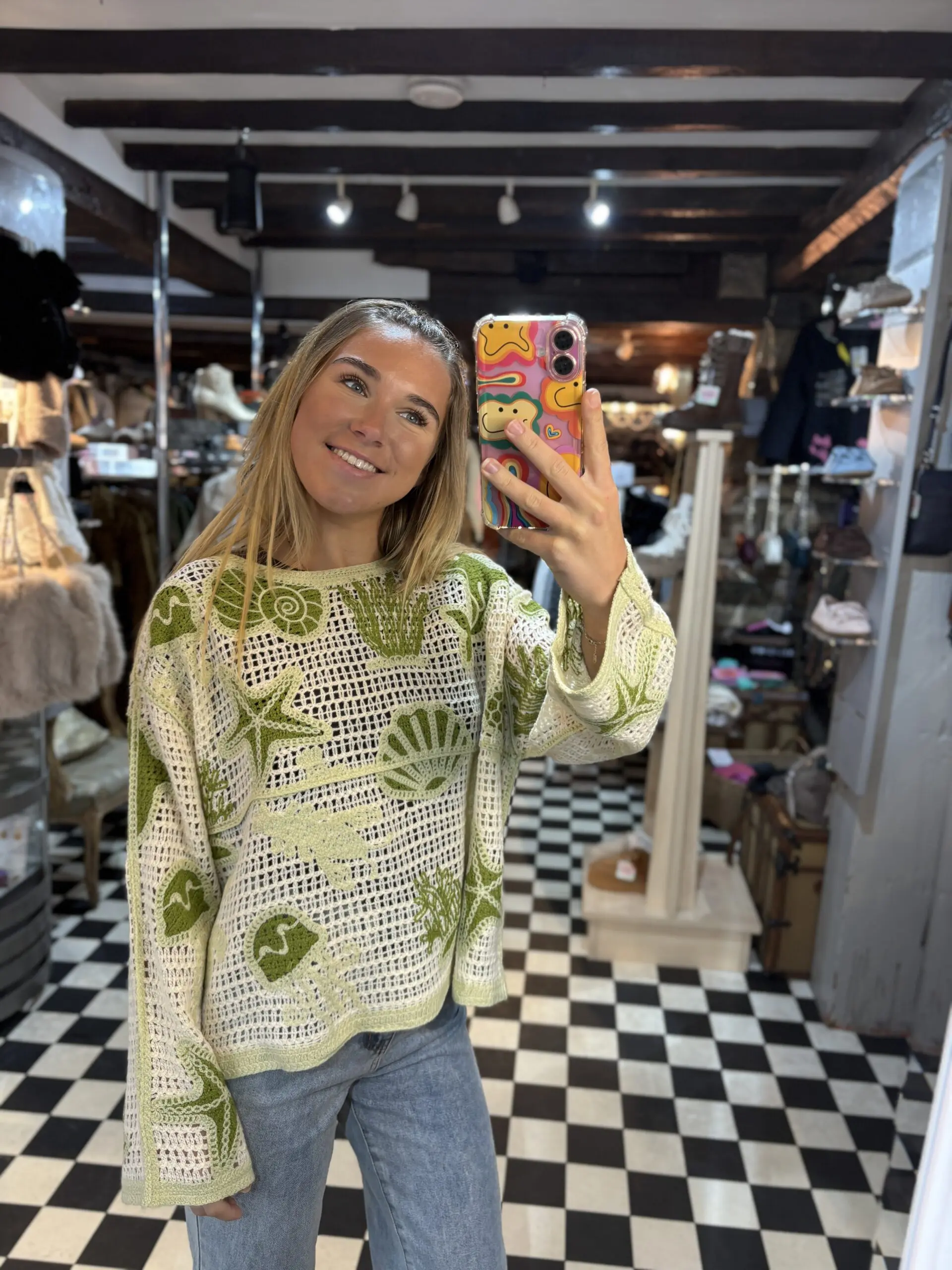 Crochet Sealife Top in 4 Colours