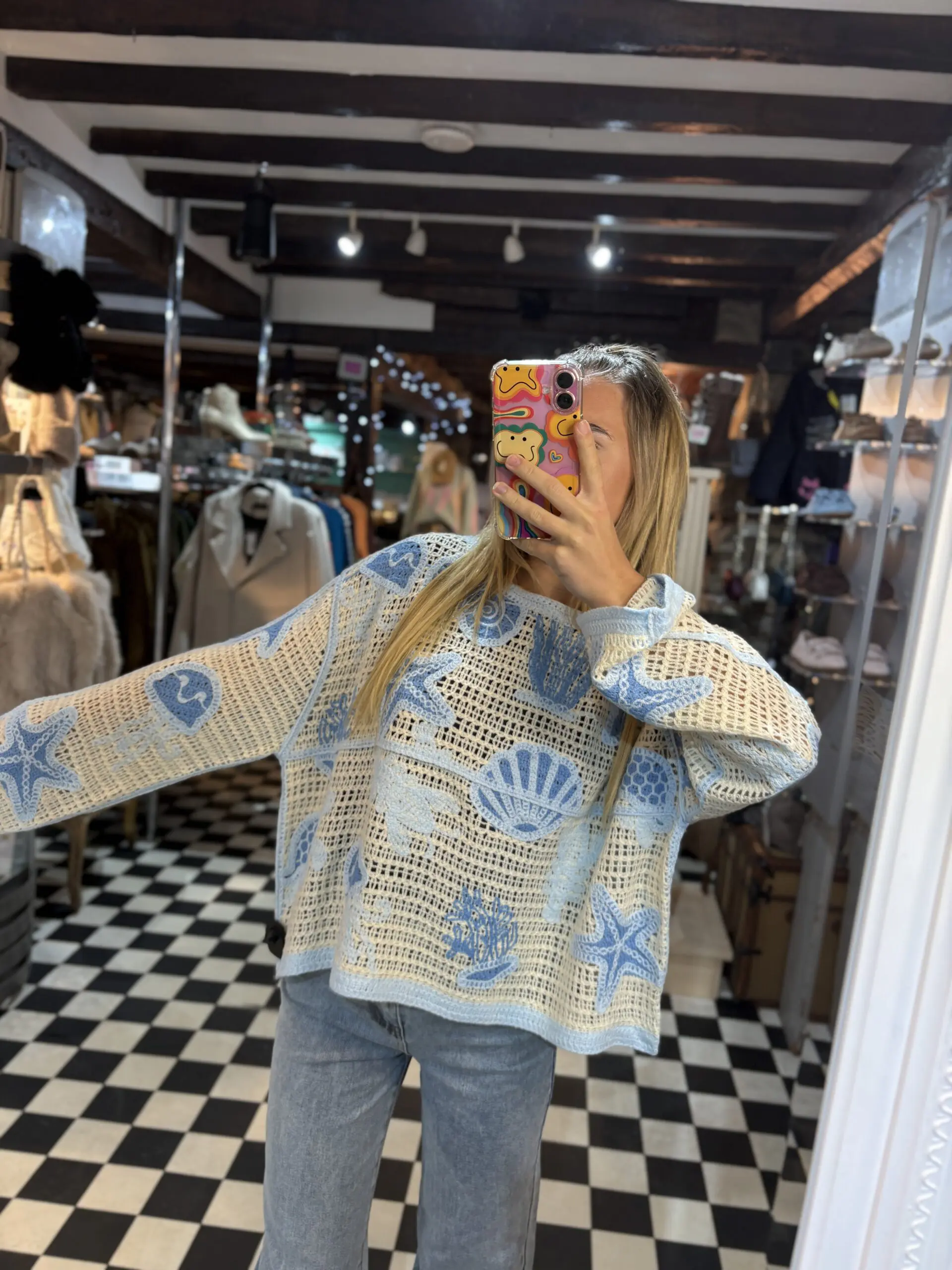 Crochet Sealife Top in 4 Colours