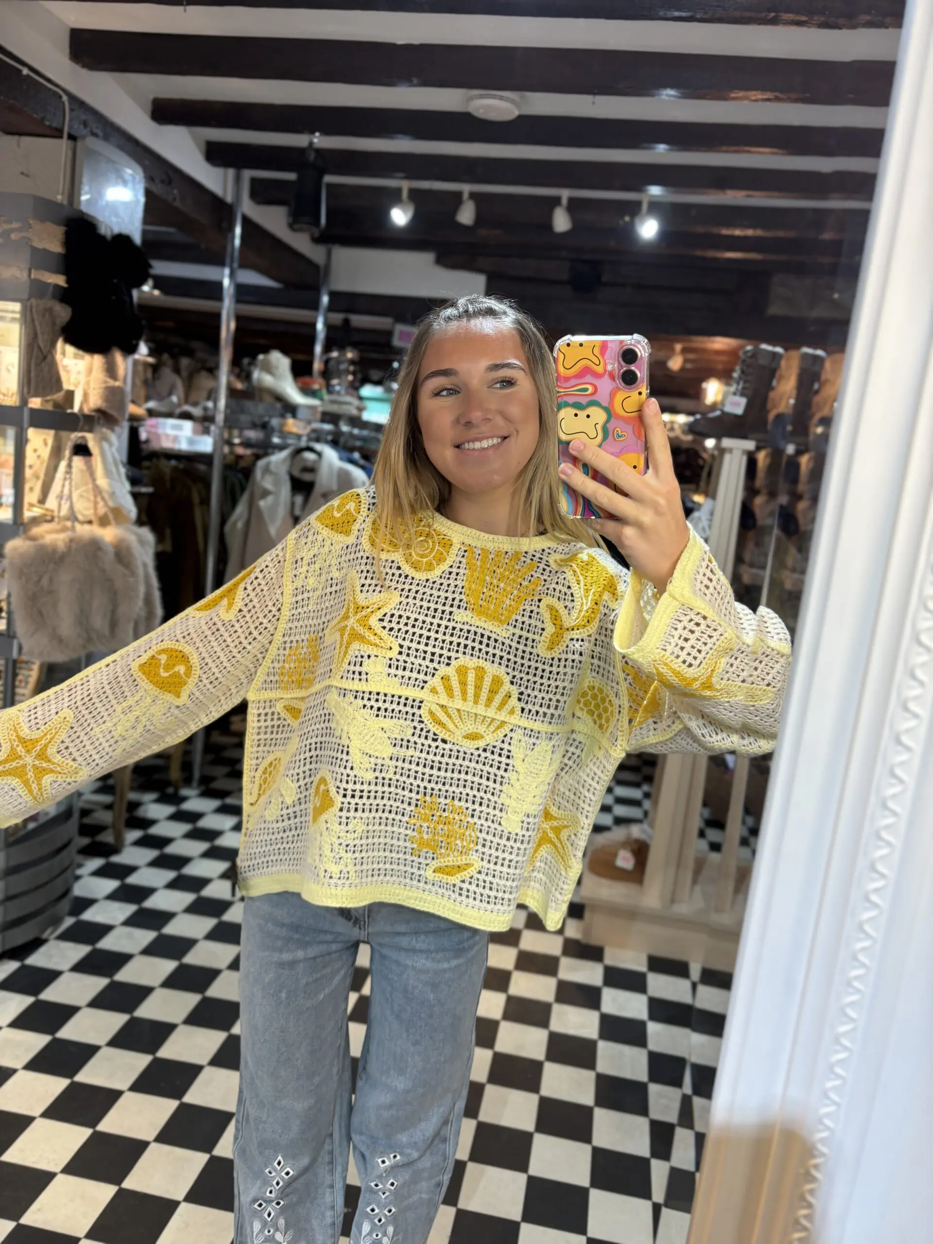 Crochet Sealife Top in 4 Colours