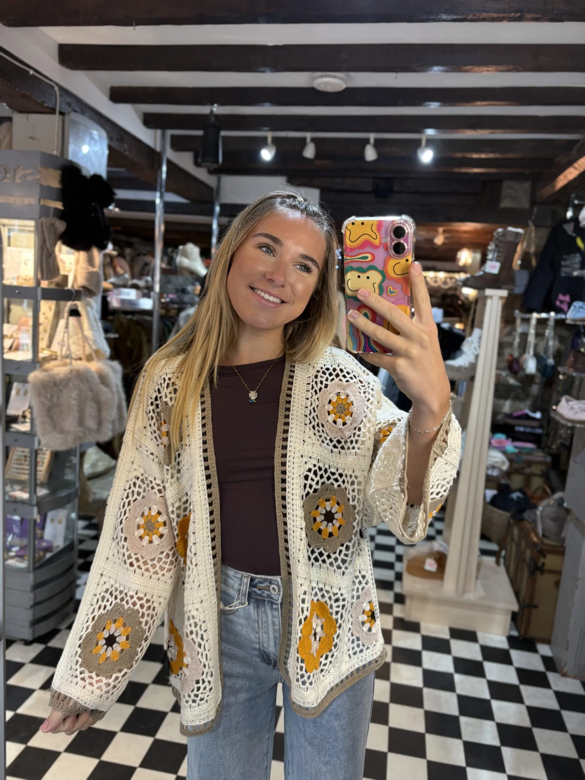 Crochet Cardigan in 2 Colours