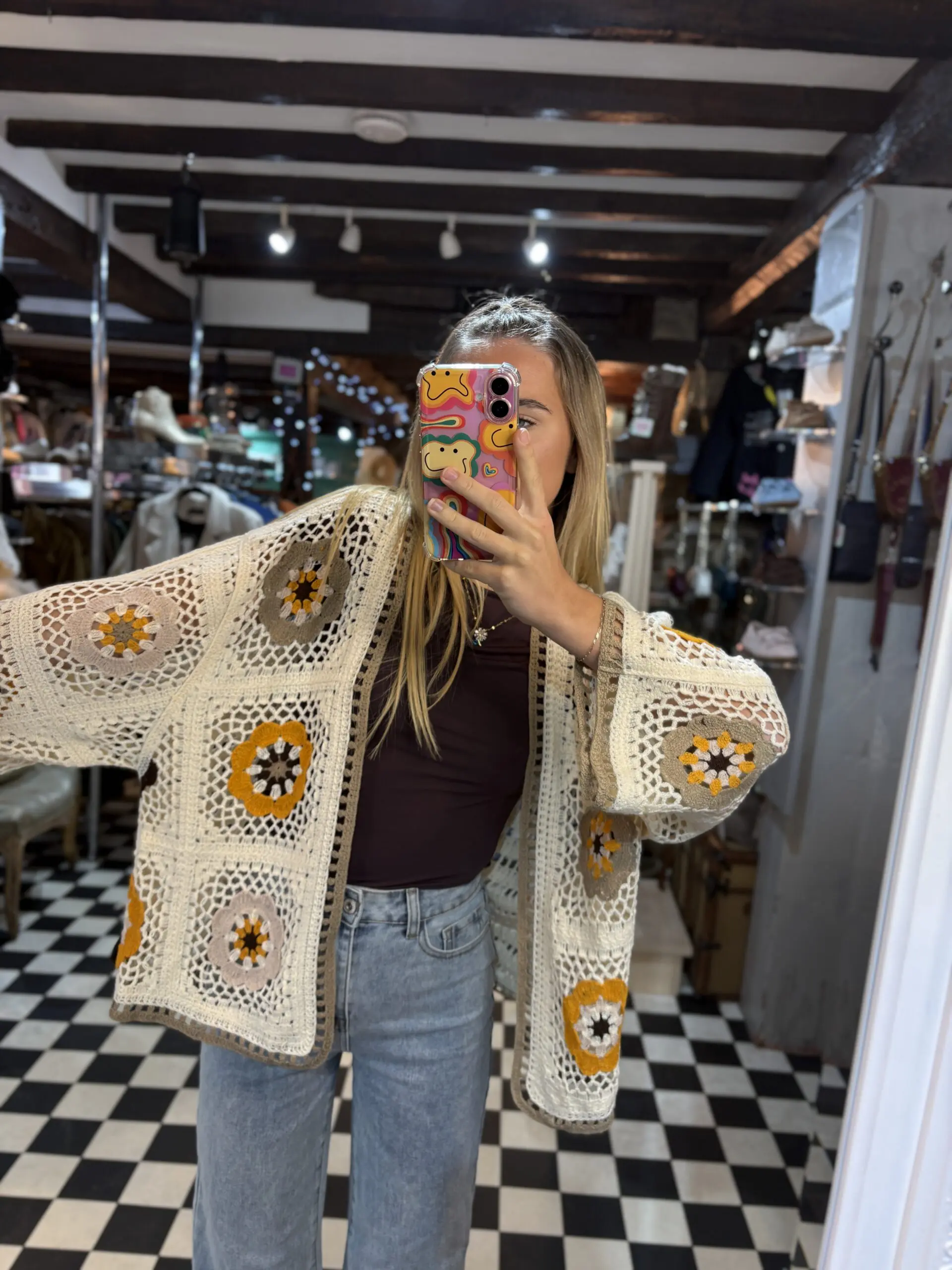 Crochet Cardigan in 2 Colours