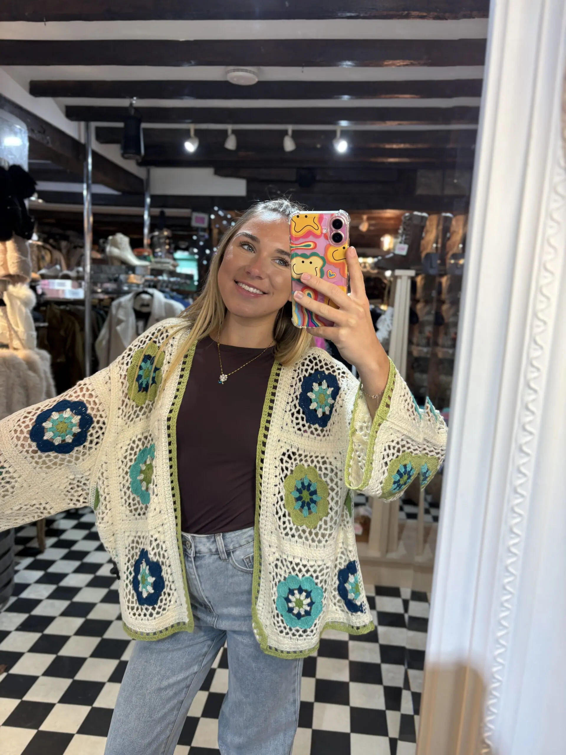 Crochet Cardigan in 2 Colours