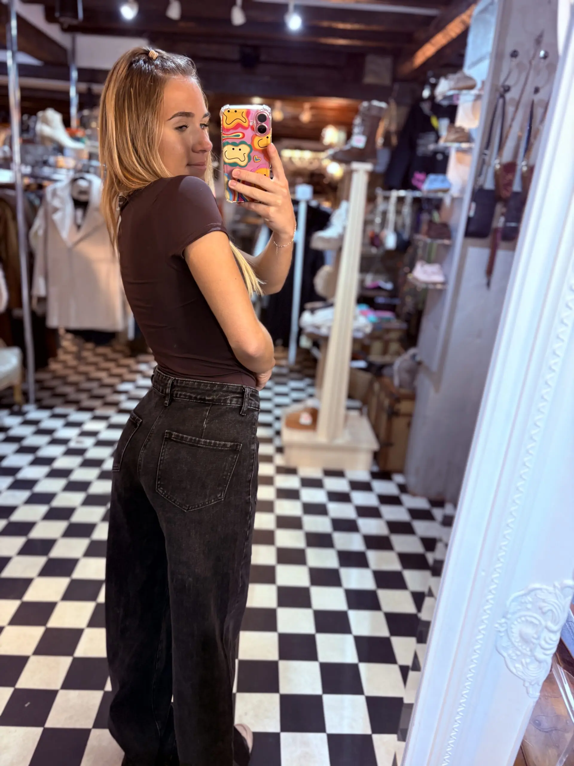 Grey Denim 2 Pocket Jeans