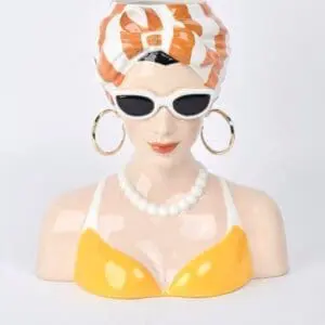 "SUMMER CHIC" LADY BUST VASE