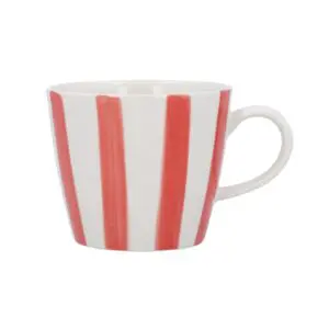 Stoneware Mug 12.5cm - Red Stripe