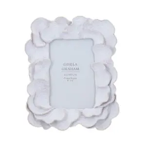 Resin Picture Frame (4"x6") 22.5cm - Antique White Oyster