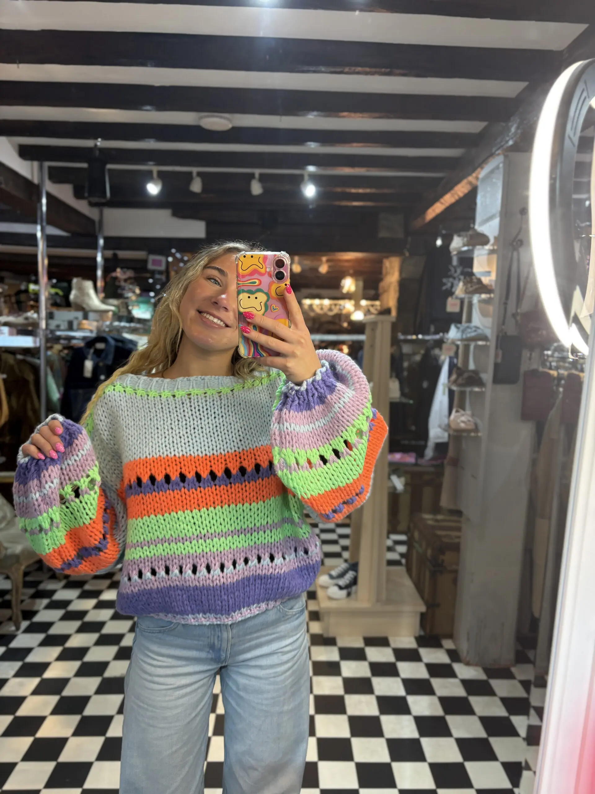 Chunky Knit Neon Scooby Jumper