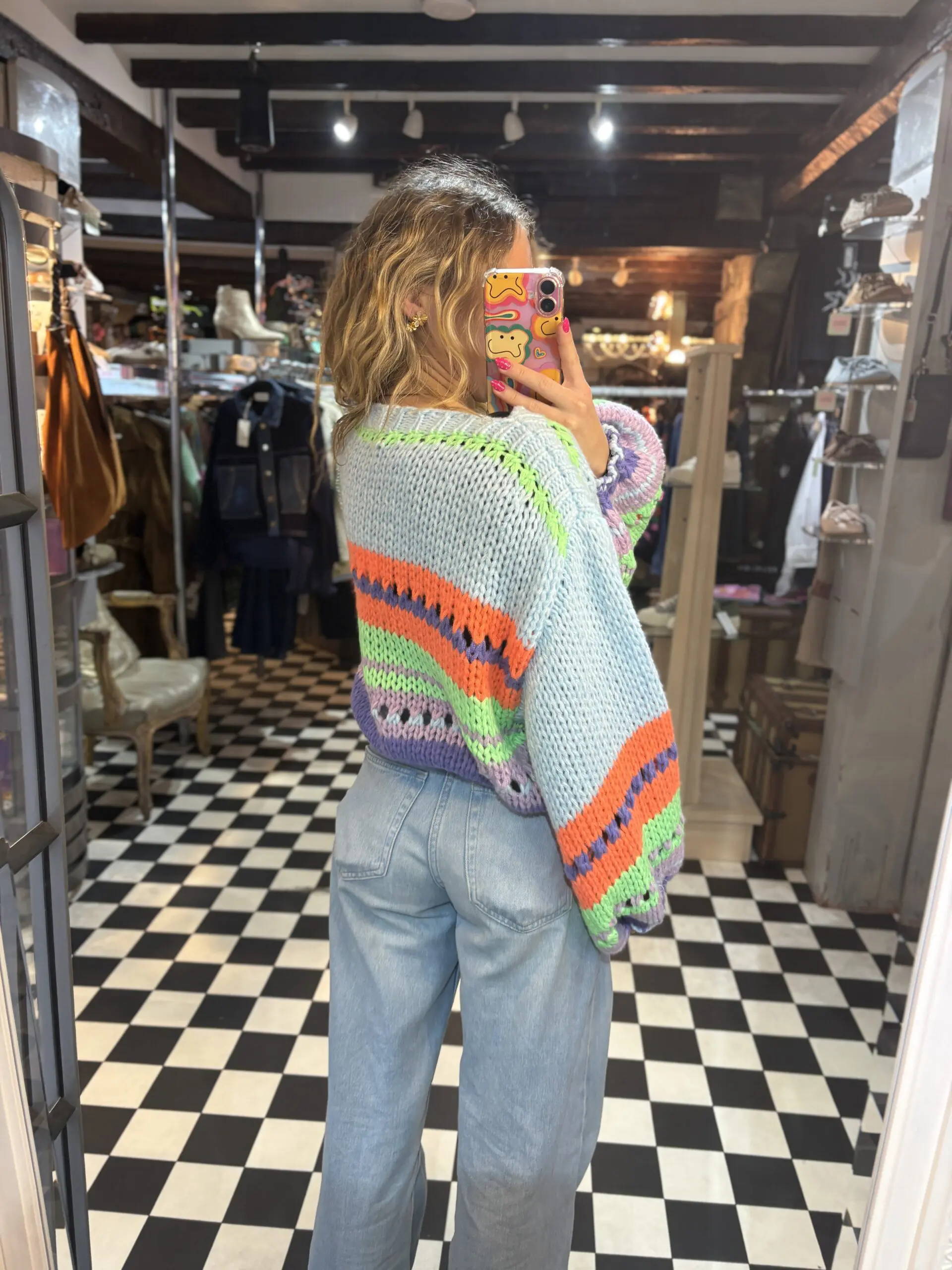 Chunky Knit Neon Scooby Jumper