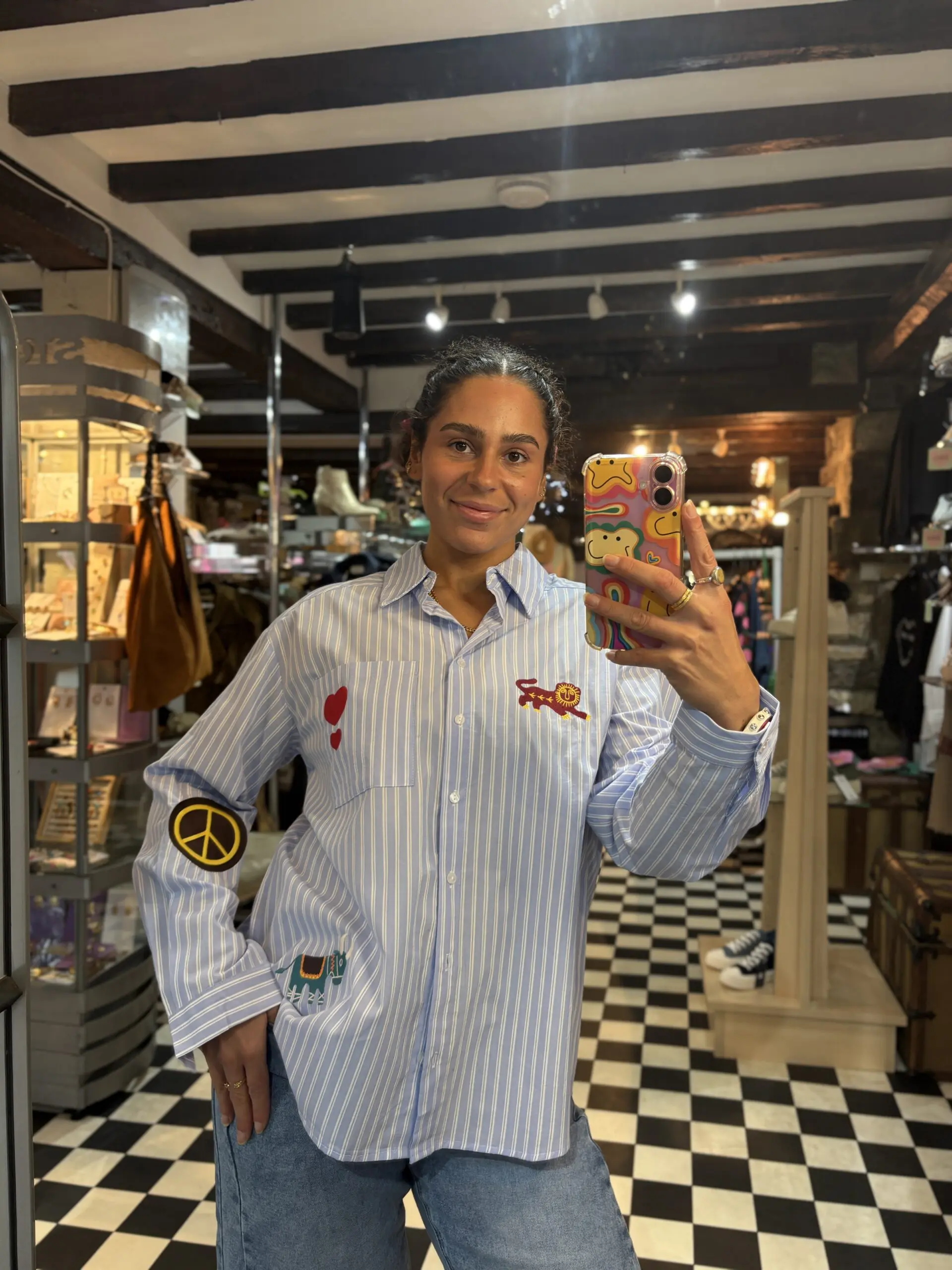 Patchwork Stripe Shirt