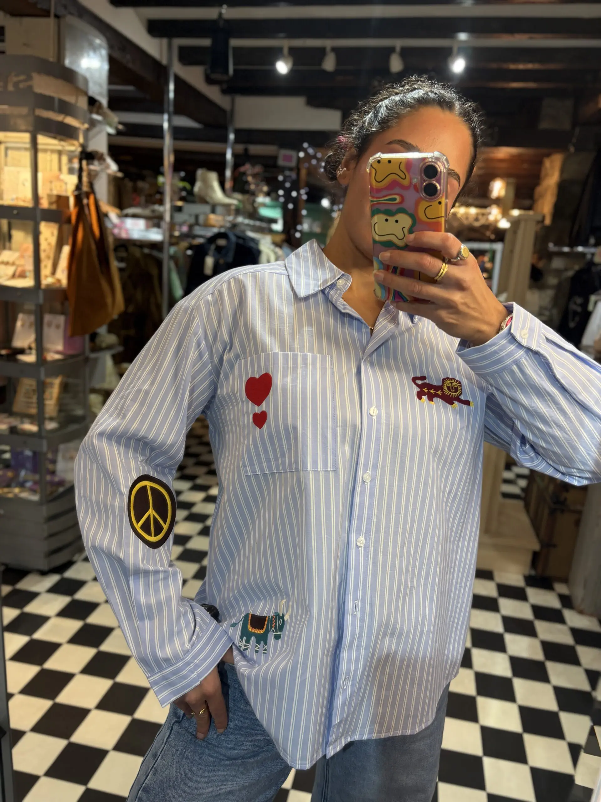 Patchwork Stripe Shirt