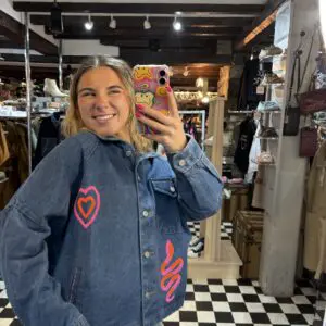 Denim Embroidered Jacket