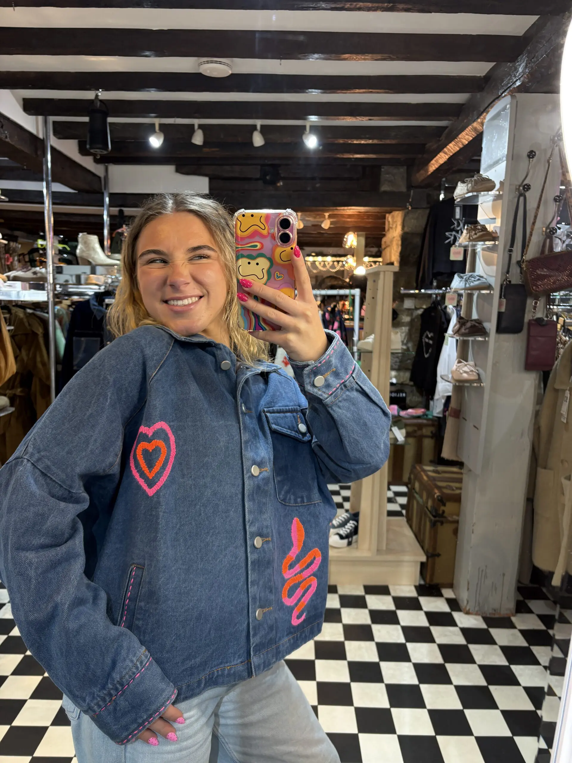 Denim Embroidered Jacket