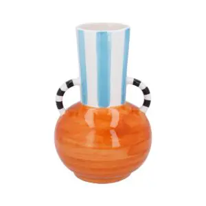 Ceramic Decorative Vase 22cm - Orange Ball Modernist
