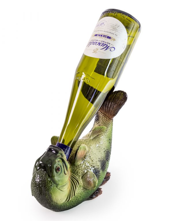 "Drinks Like a Fish" Wine Bottle Holder - Image 2