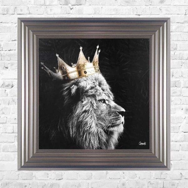 Lion King Left Framed Wall Art