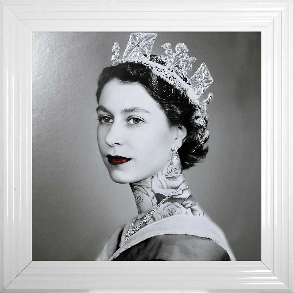Queen Elizabeth Tattoo Framed Wall Art Bibi's Boutique